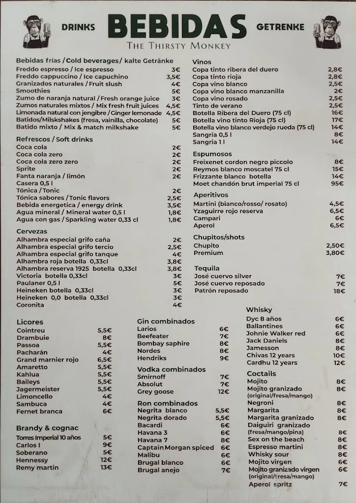 Menu_3 monkeys Torrox Costa_Torrox_immagine_2