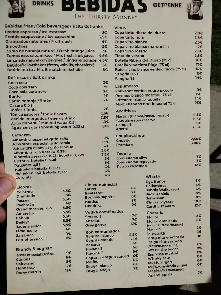 Menu_3 monkeys Torrox Costa_Torrox_immagine_4