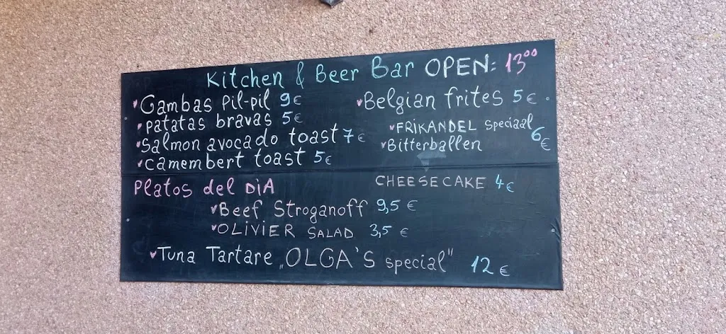 Menu_Artesana beer paradise_Torrox_image_2