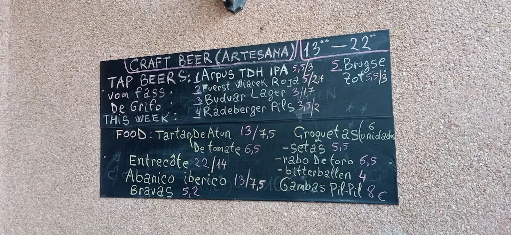Menu_Artesana beer paradise_Torrox_image_3