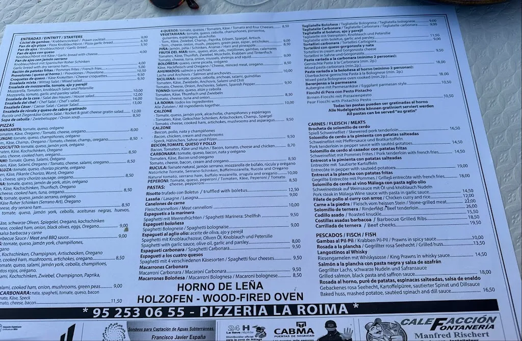 Menu_Restaurante Pizzería La Roima_Torrox_image_4