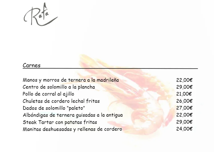 Menu_Restaurante Rafa | Restaurante Marisquería_Rafal_image_2