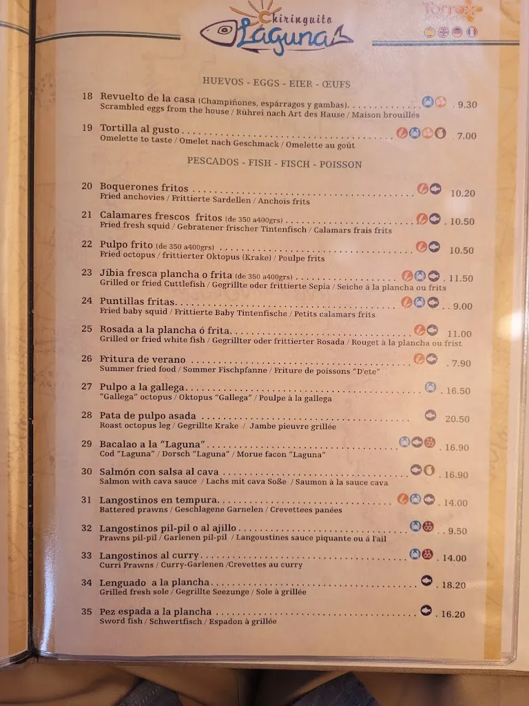 Menu_Chiringuito Laguna_Torrox_immagine_2