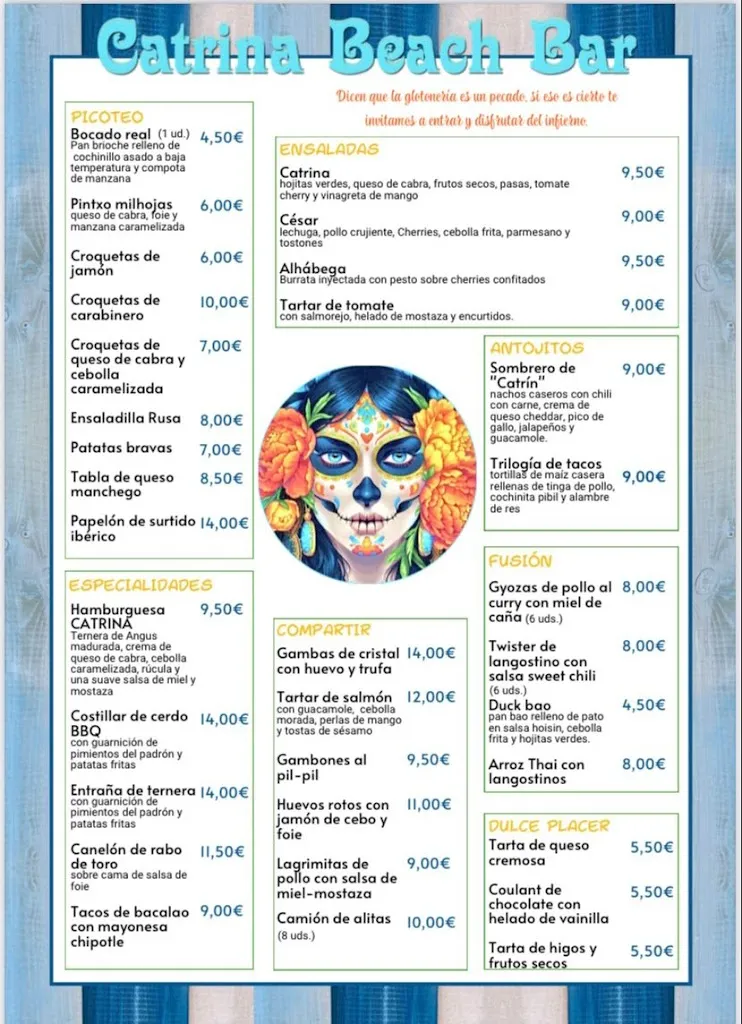 Menu_Catrina beach bar_Torrox_image_1