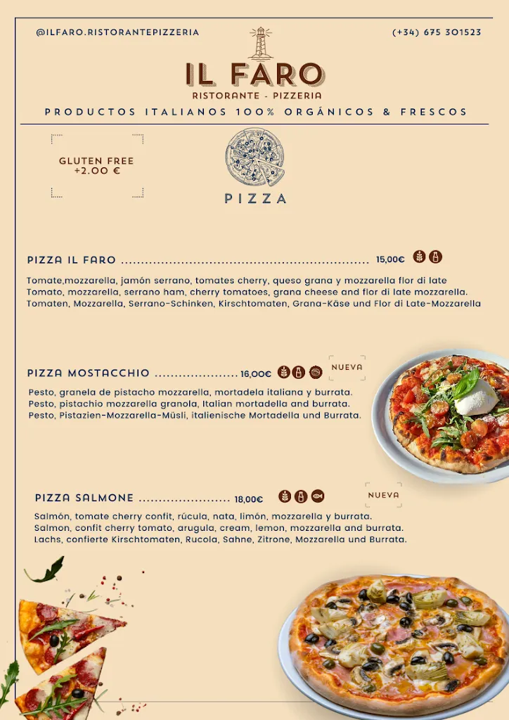 Menu_Il Faro Ristorante Pizzeria_Torrox_image_2