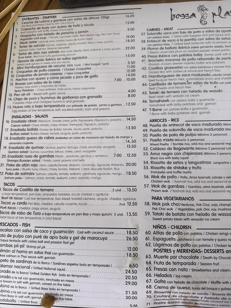 Menu_Restaurante Bossa Playa_Torrox_image_2