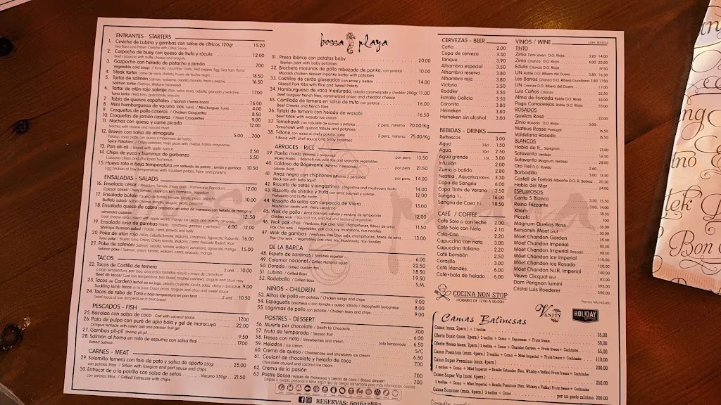 Menu_Restaurante Bossa Playa_Torrox_image_3
