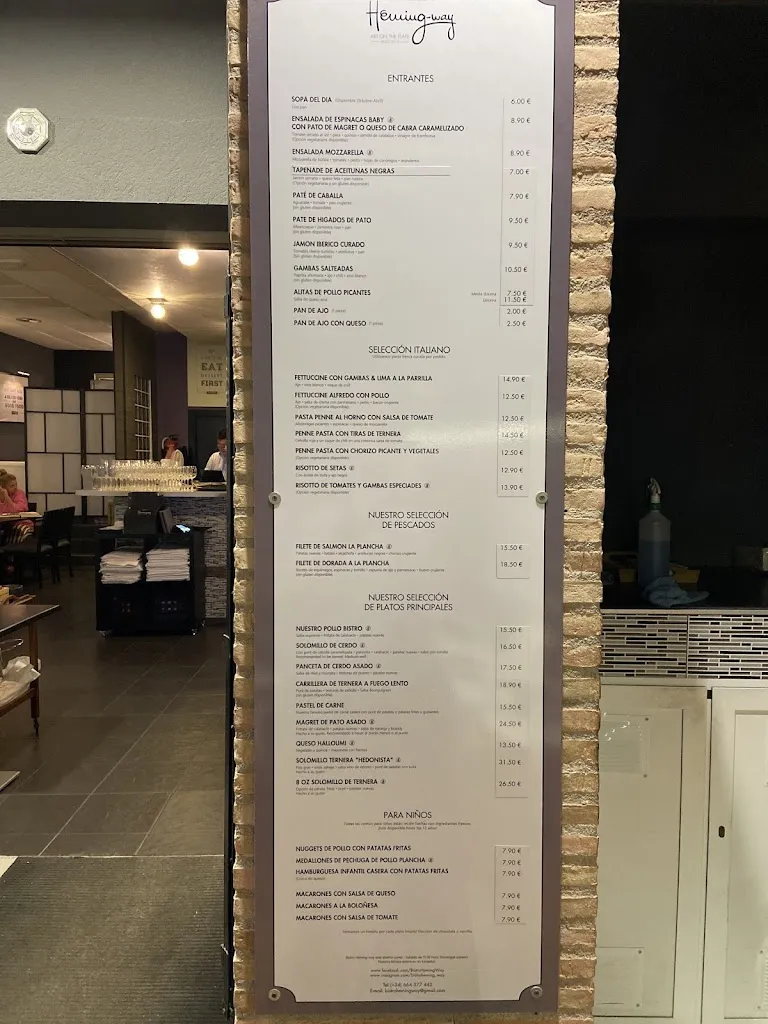 Menu_Bistró Heming-way_Alcázares Los_image_1