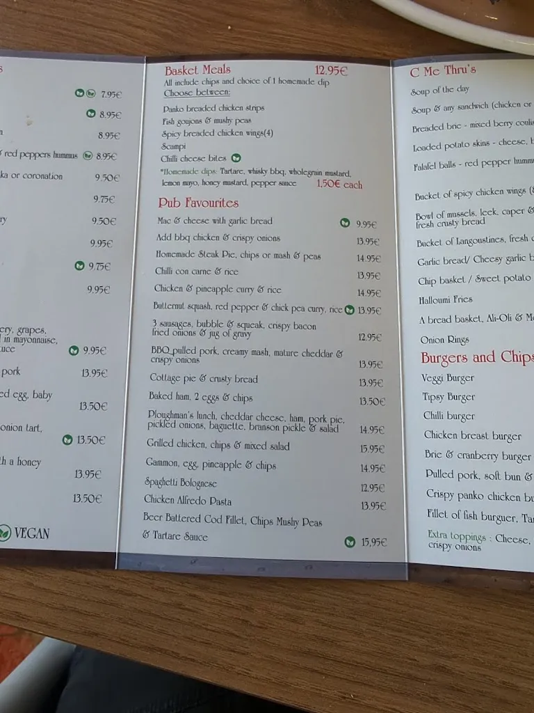 Menu_Restaurante Tipsy Thistle_Alcázares Los_image_1