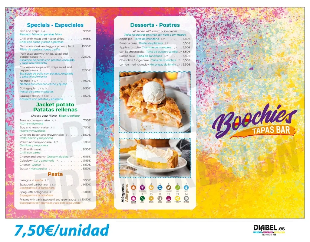 Menu_Boochies Breakfast , Brunch and Dinner_Alcázares Los_image_4