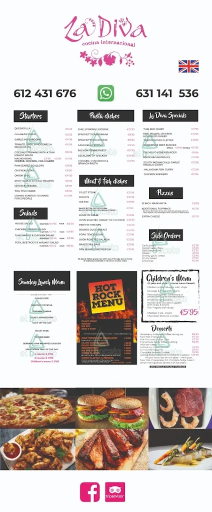 Menu_La Diva International Restaurant_Alcázares Los_image_4