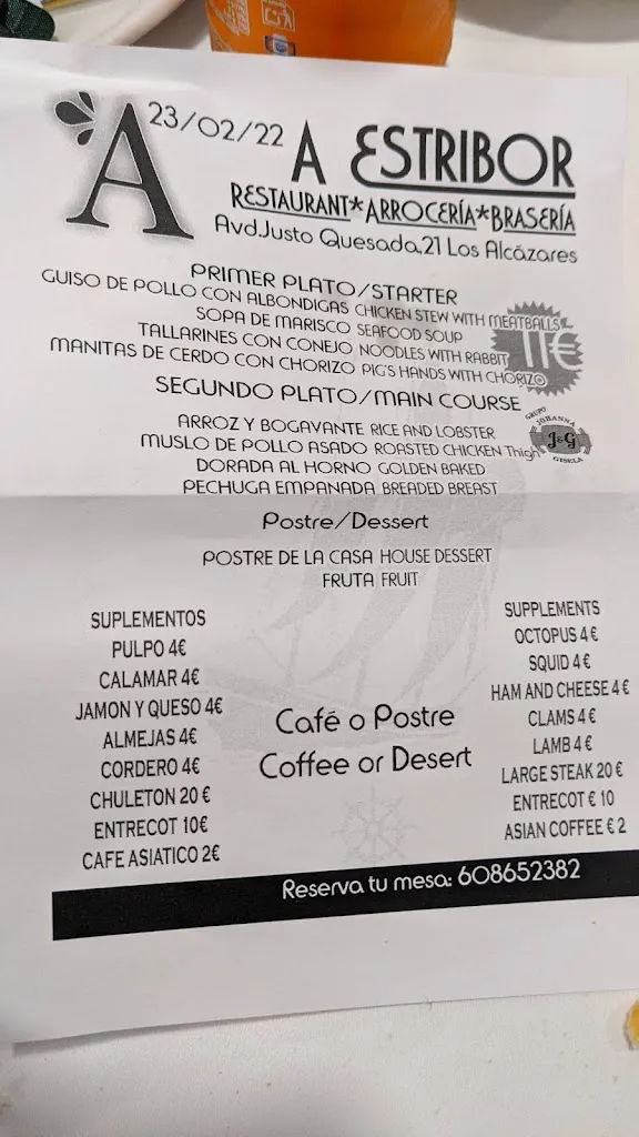 Menu_A Estribor Restaurante Los Alcázares_Alcázares Los_image_4