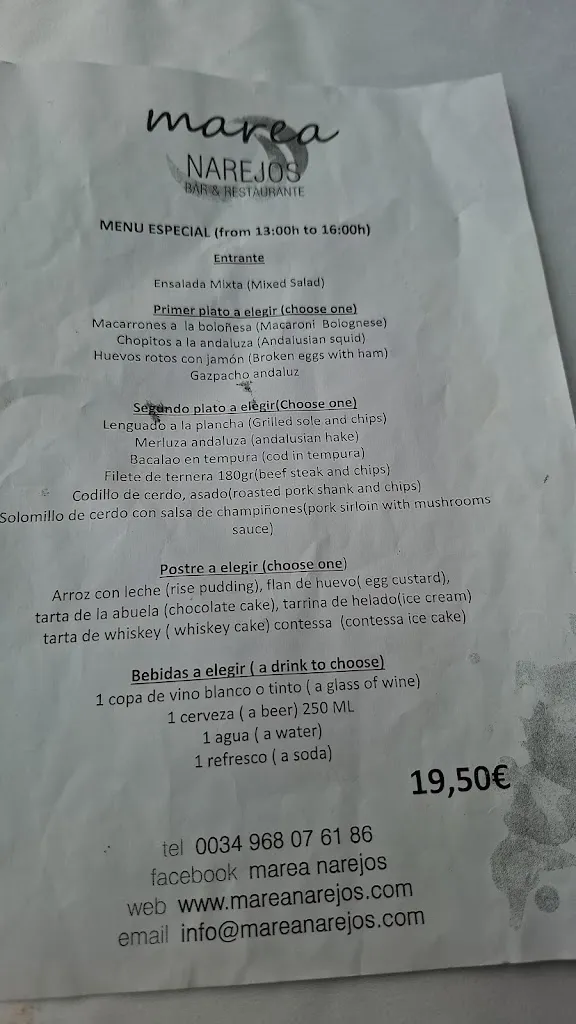 Menu_Marea Narejos Bar Restaurante_Alcázares Los_image_1
