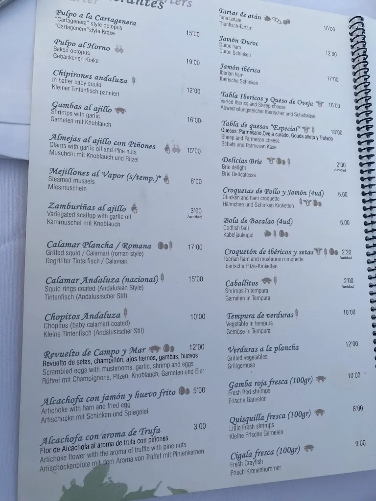 Menu_Marea Narejos Bar Restaurante_Alcázares Los_image_2