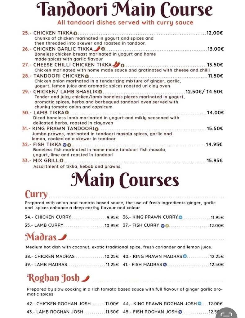 Menu_Currys Nepali_Alcázares Los_image_4