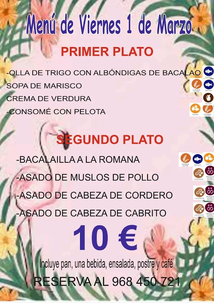Menu_Mesón Flamingo_Abarán_image_1