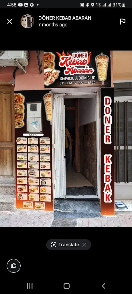 DÖNER KEBAB ABARÀN. ( ALOM) restaurant in Abarán