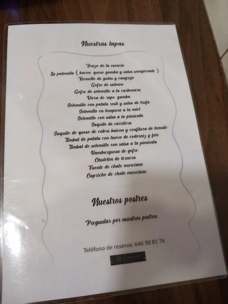 Menu_LA ESENCIA TAPERIA_Alguazas_immagine_3