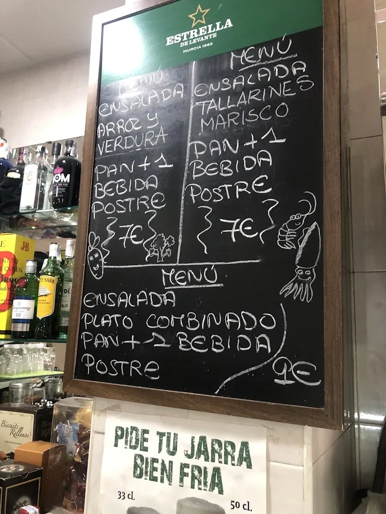 Menu_Bar El Maruso_Alguazas_immagine_1