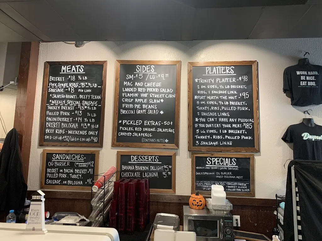 Menu_Dayne's Craft Barbecue_Aledo_image_1