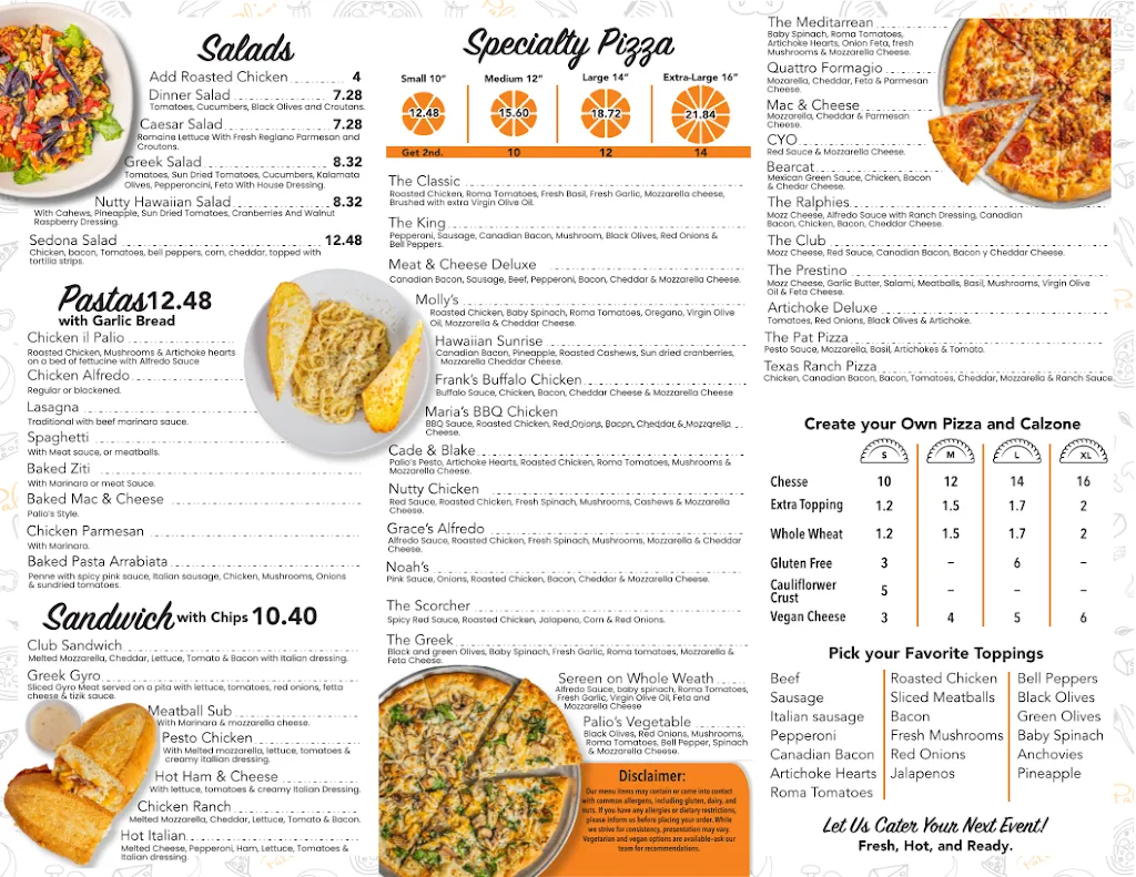 Menu_Palio's Pizza Cafe Aledo_Aledo_image_1