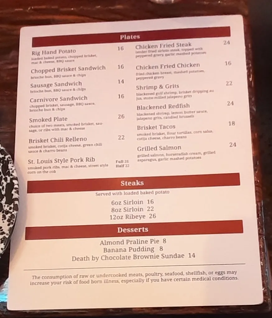 Menu_Drake's Yoke_Aledo_image_1