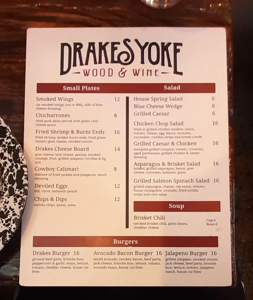 Menu_Drake's Yoke_Aledo_image_2