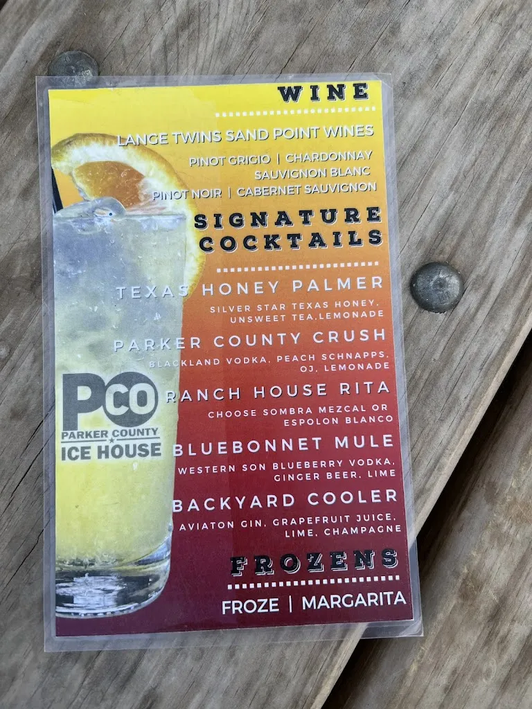Menu_Parker County Ice House_Aledo_image_3
