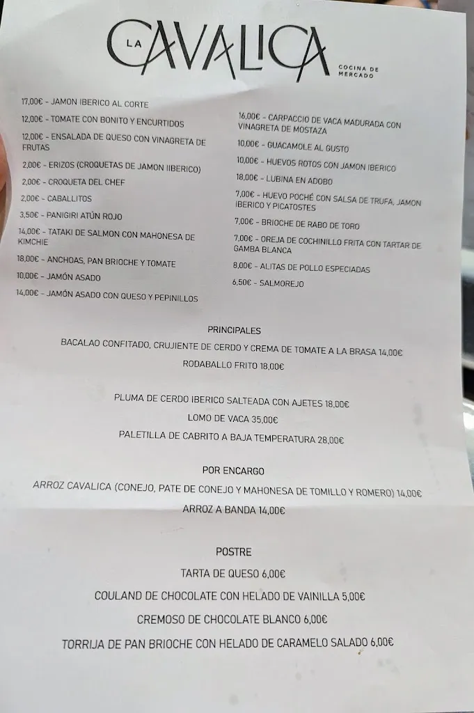 Menu_La Cavalica_Alcantarilla_image_1