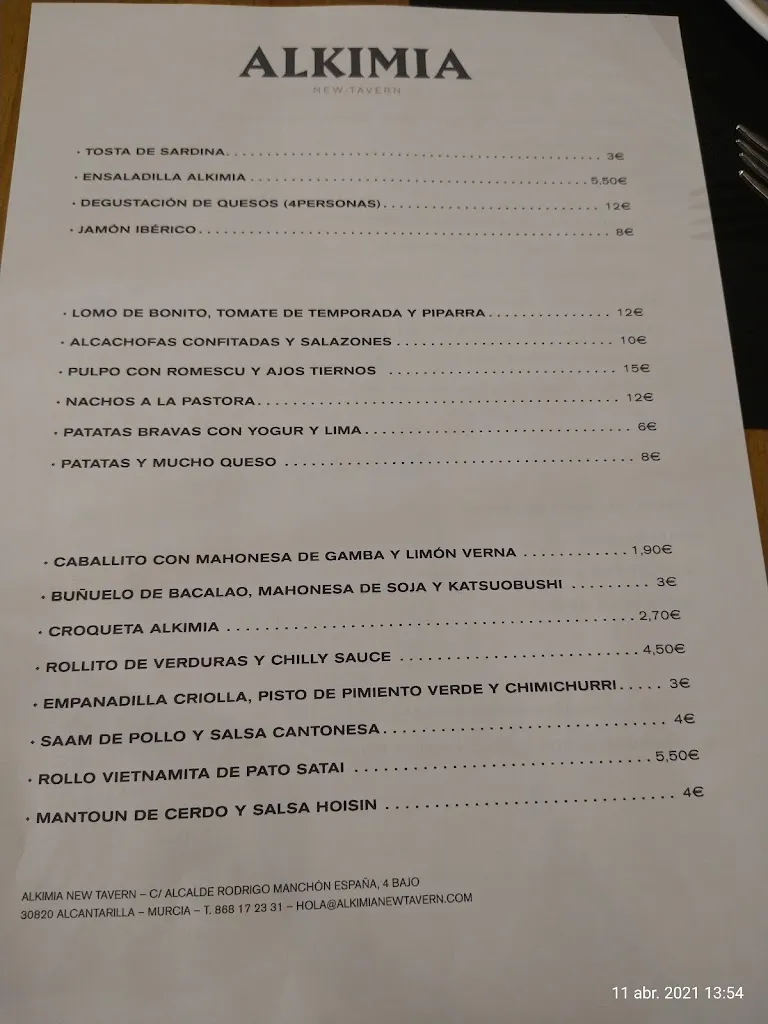 Menu_Alkimia New Tavern_Alcantarilla_image_2