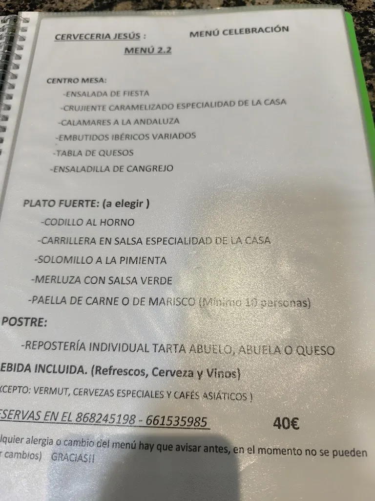 Menu_Cervecería Jesús_Alcantarilla_image_1