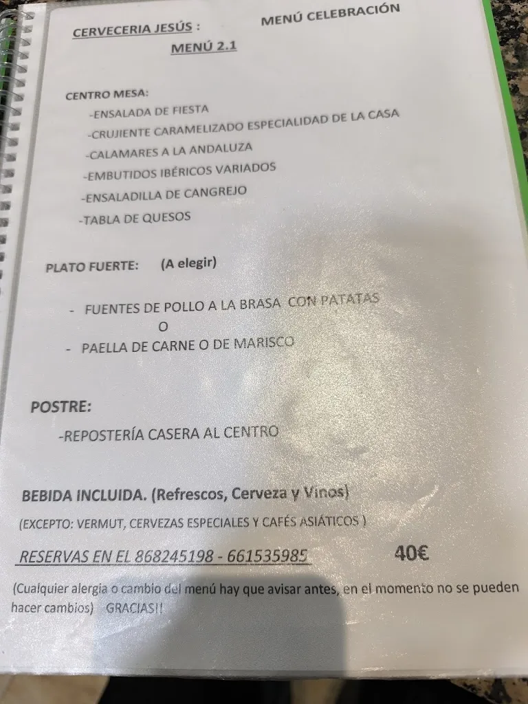 Menu_Cervecería Jesús_Alcantarilla_image_2