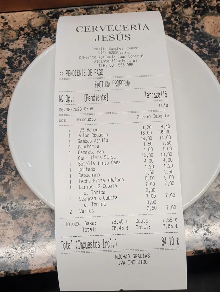 Marta Alvarez_Cervecería Jesús_Alcantarilla_review