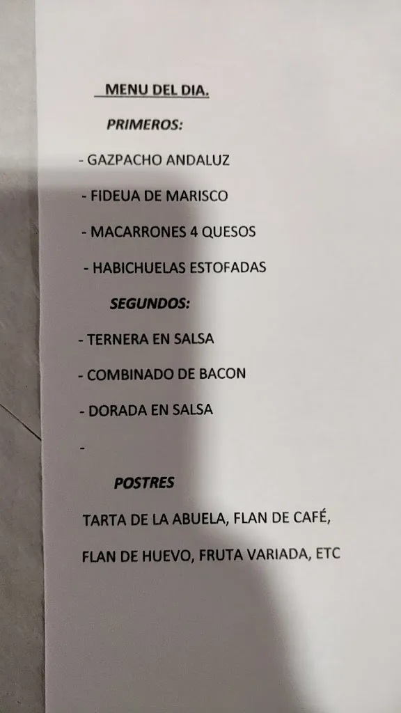 Menu_Restaurante La Canoa_Alcantarilla_immagine_1