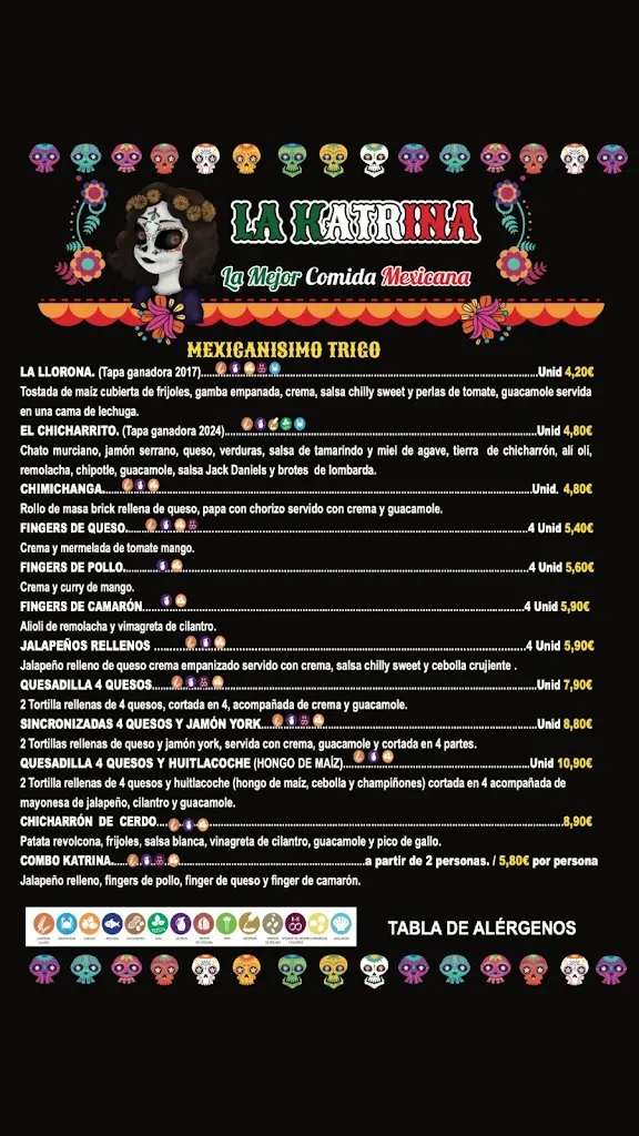 Menu_Taquería La Katrina_Alcantarilla_image_2