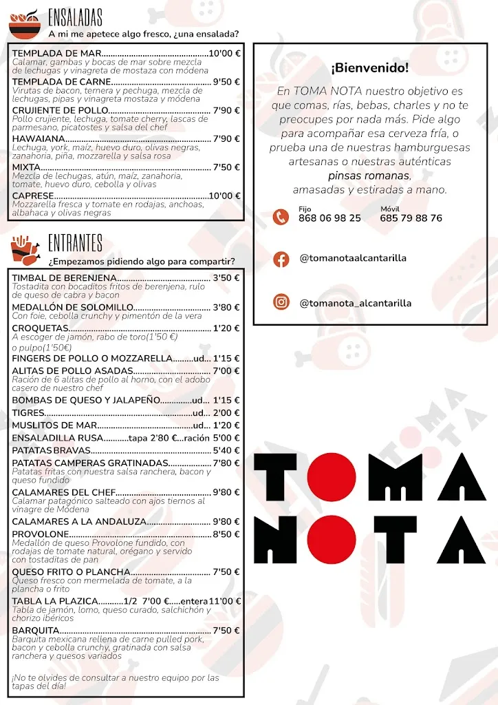 Menu_TOMA NOTA PINSERIA_Alcantarilla_image_2