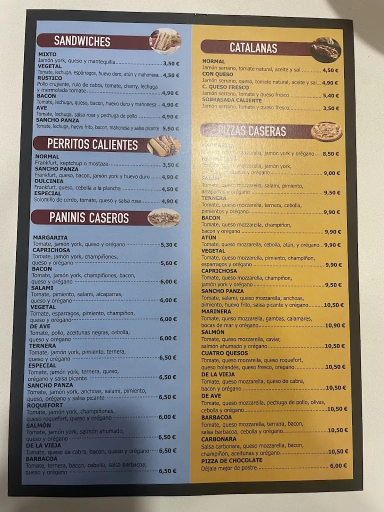 Menu_Sancho Panza_Alcantarilla_image_2