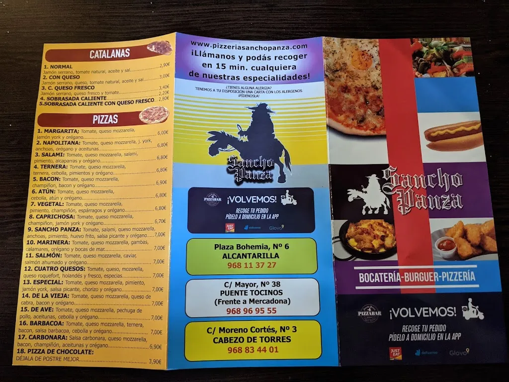 Menu_Sancho Panza_Alcantarilla_image_4