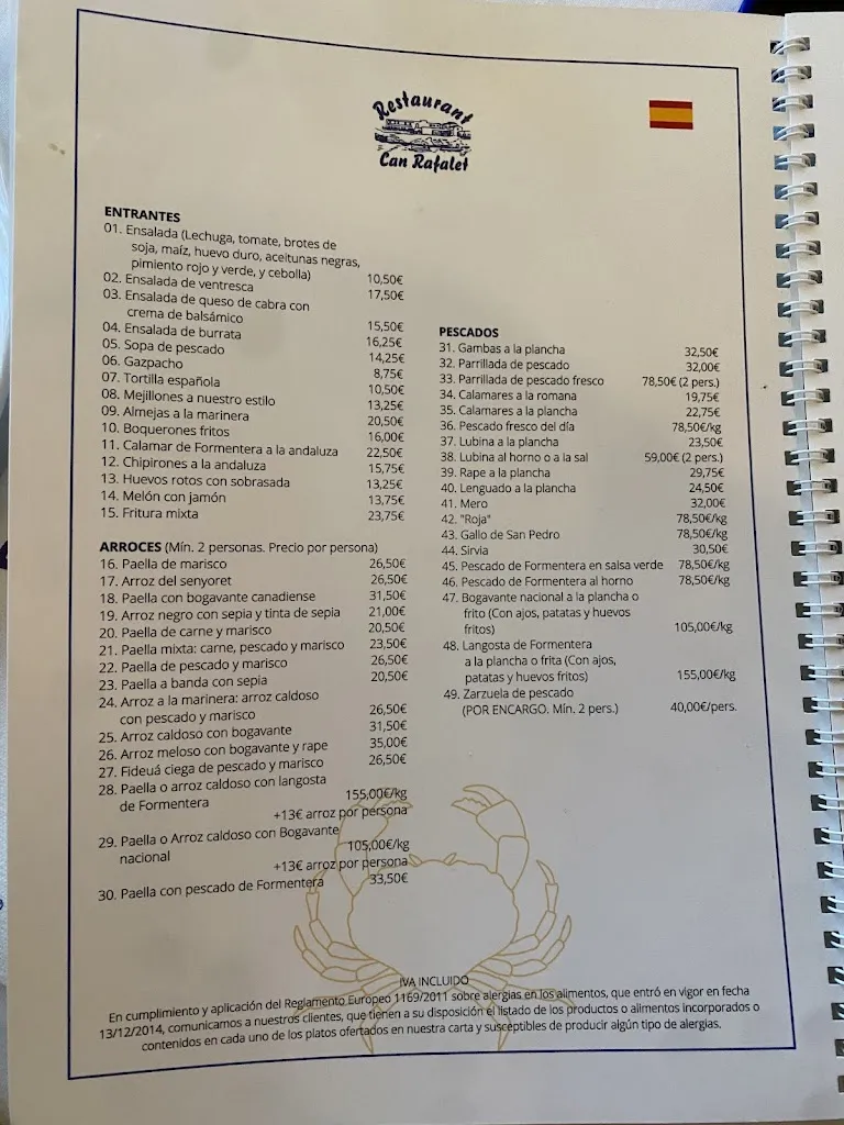 Menu_Restaurant Can Rafalet_Rafal_image_3