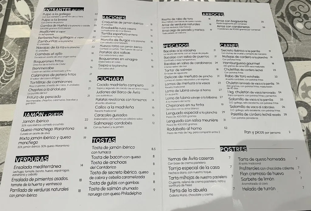 Menu_Cervecería Restaurante Cruz Blanca de Doctor Esquerdo_Blanca_image_2