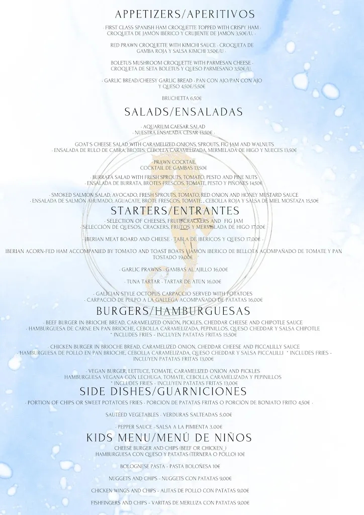 Menu_Aquarium La Manga Club Resort_Atamaría_image_1