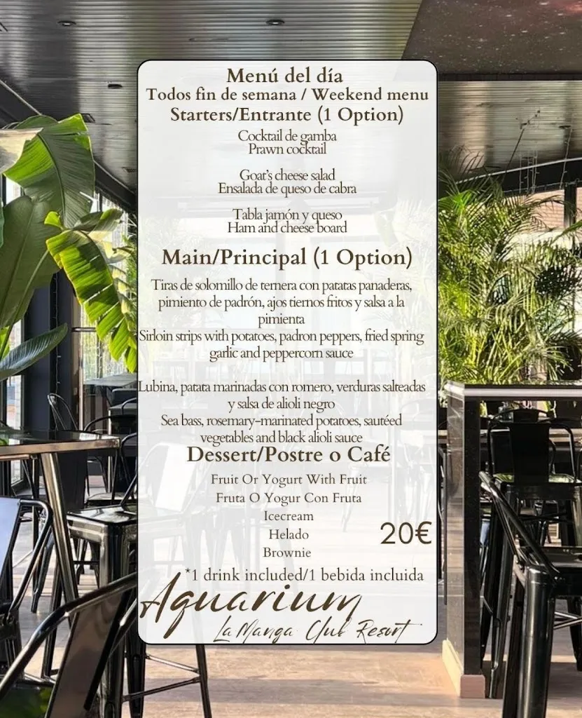 Menu_Aquarium La Manga Club Resort_Atamaría_image_4
