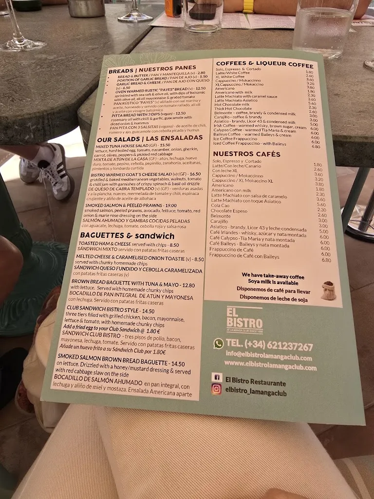 Menu_El Bistro - Bellaluz - La Manga Club_Atamaría_image_1