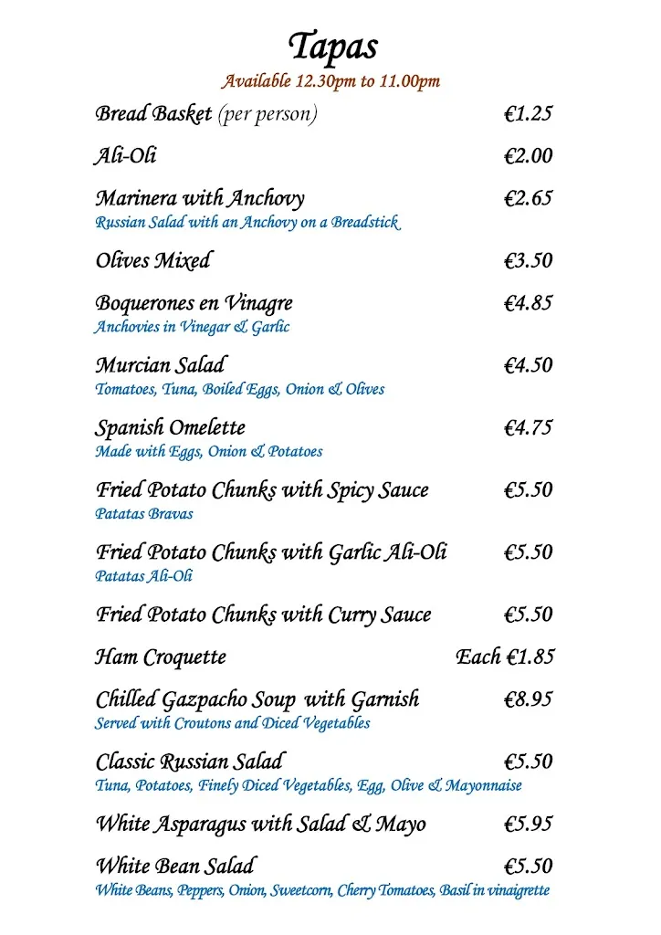 Menu_La Barra Tapas Bar_Atamaría_image_1