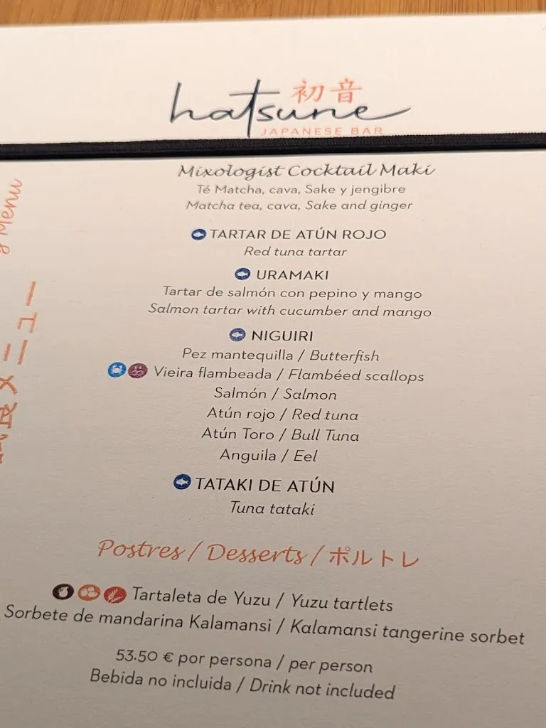 Menu_Hatsune japanese bar_Atamaría_image_1
