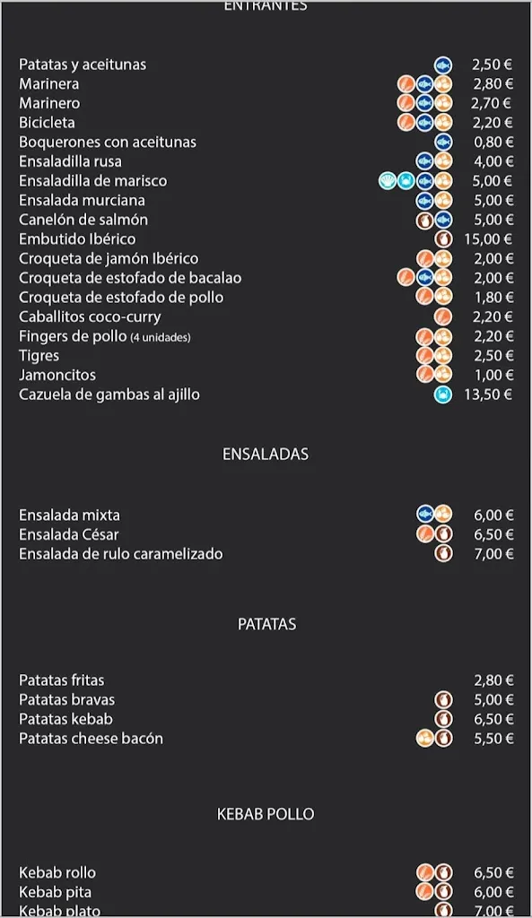 Menu_La cueva_Beniel_immagine_3