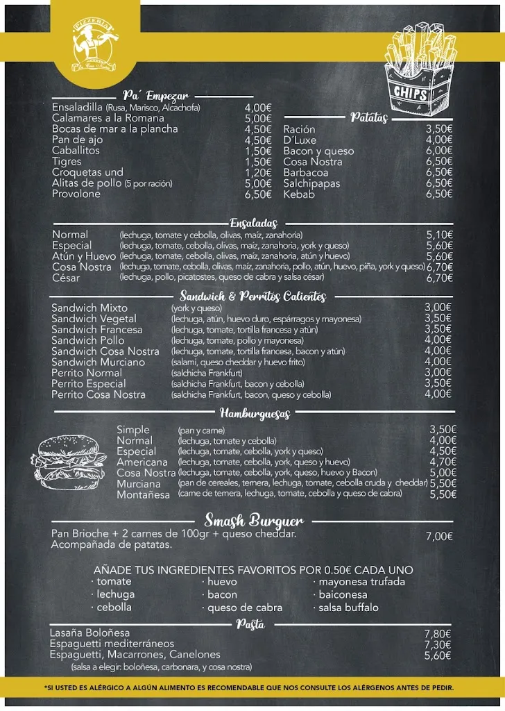 Menu_Pizzería La Cosa Nostra_Beniel_image_1