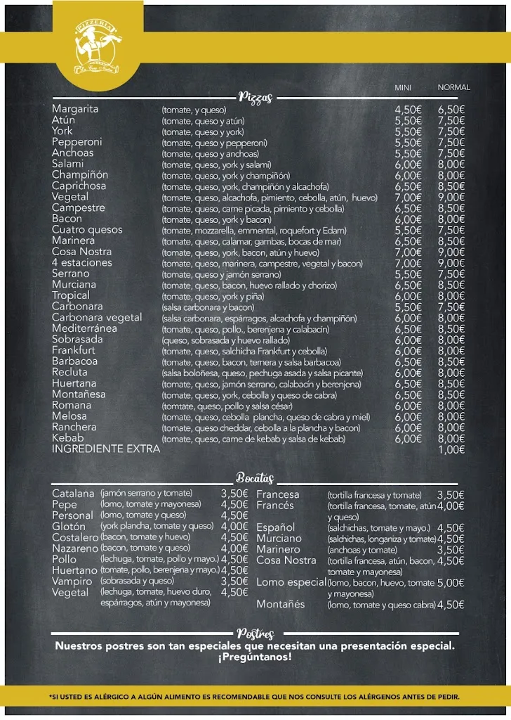 Menu_Pizzería La Cosa Nostra_Beniel_image_2