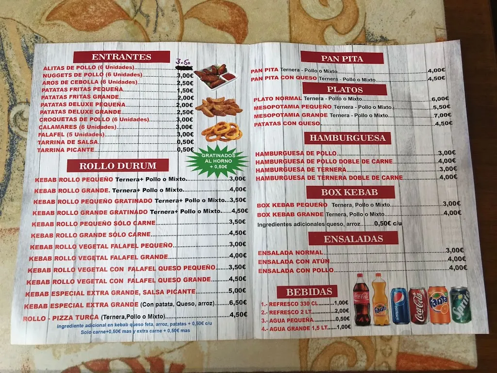 Menu_Sabroso kebab y pizzeria_Beniel_image_2