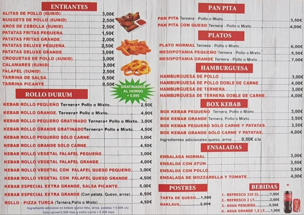 Menu_Sabroso kebab y pizzeria_Beniel_image_4